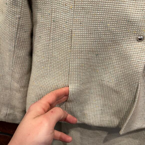 Vintage Amanda Smith Petites Tweed Skirt Suit NWT Size 4 Petite 4P Wool Blend - Picture 9 of 16